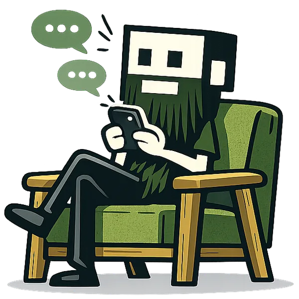 Illustration of a person ready to chat